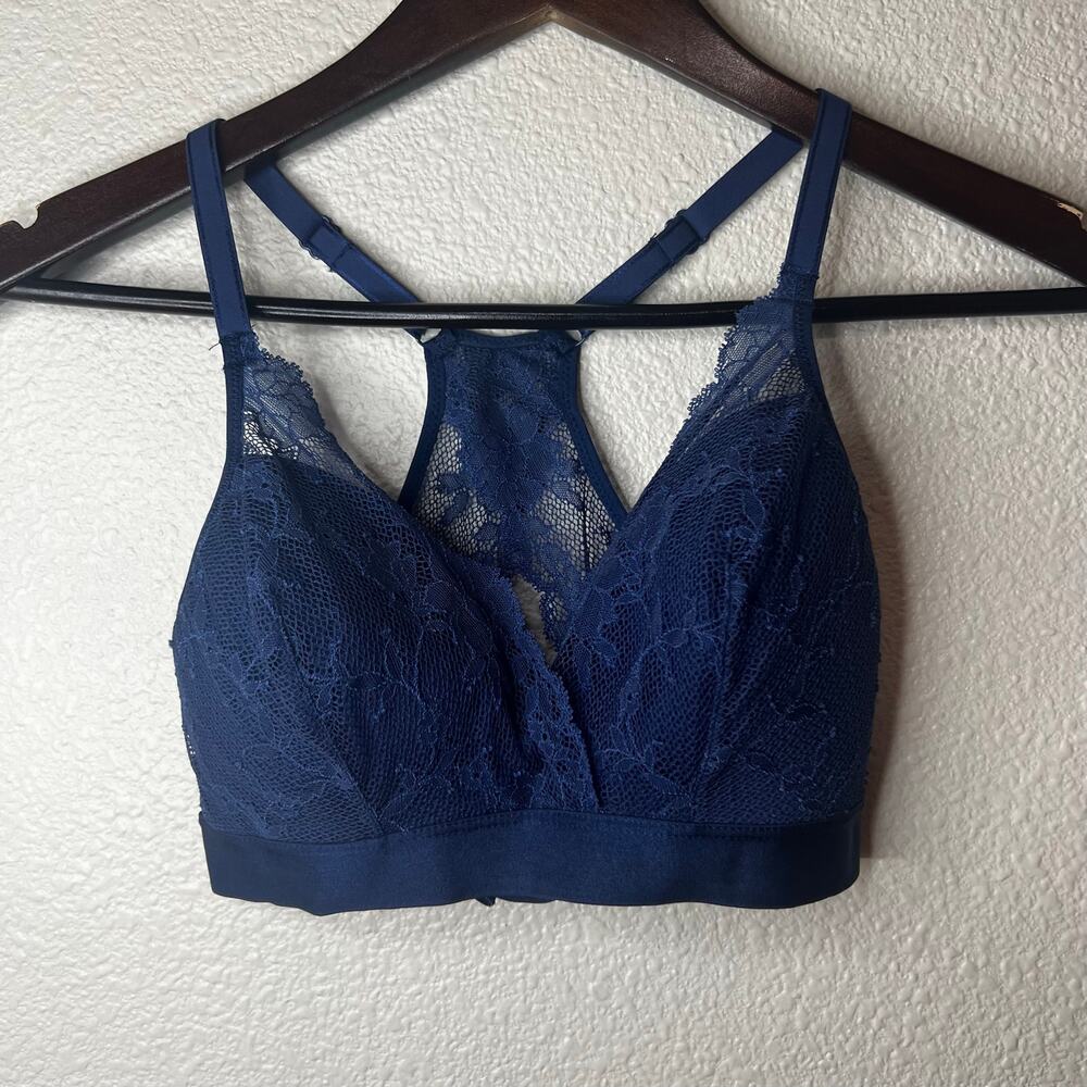 Chantelle C67210 Everyday Lace Bralette in dark blue MEDIUM